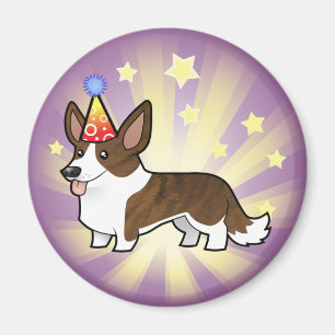 Imán Corgi Galés de la rebeca del cumpleaños