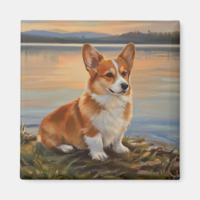 Imán Corgi galés de Pembroke (Frente)