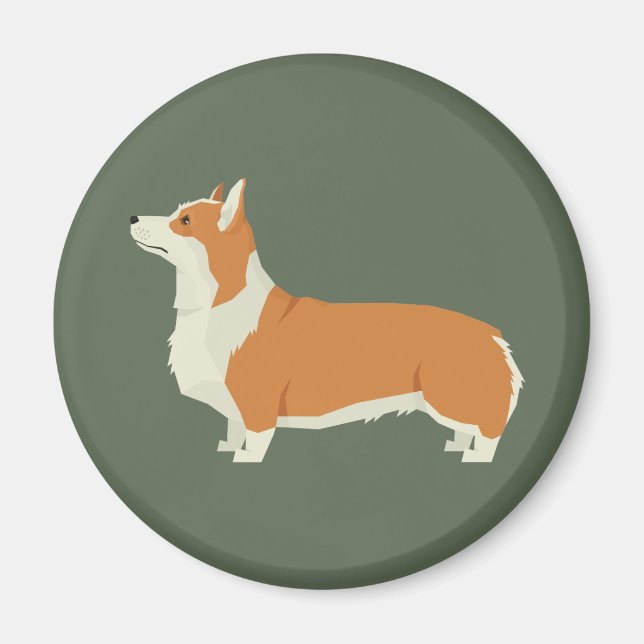 Imán Corgi Galés de Pembroke (Frente)