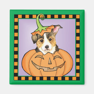Imán Corgi galés de pembroke de Halloween