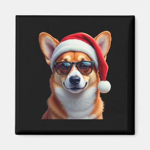 Imán Corgi galés Santa Navidades suéter navidad gracios