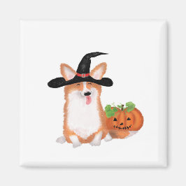 Imán Corgi Halloween