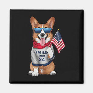 Imán Corgi Incluso Mi Perro Quiere Trump Vance Hombres