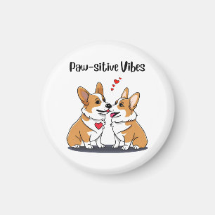 Imán Corgis Vibes enamorados
