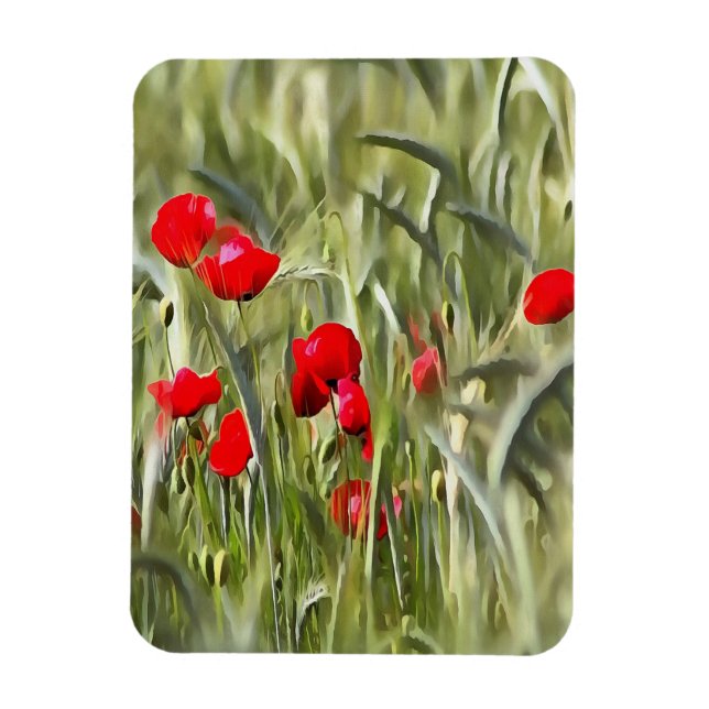 Imán Corn Poppies (Vertical)
