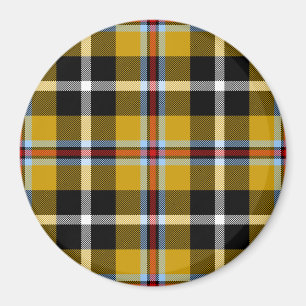Imán Cornish National Tartan Yellow and Black Planteado