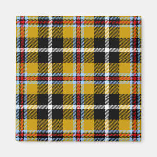 Imán Cornish National Tartan Yellow and Black Planteado