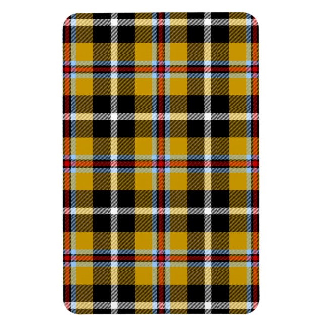 Imán Cornish National Tartan Yellow and Black Planteado (Vertical)