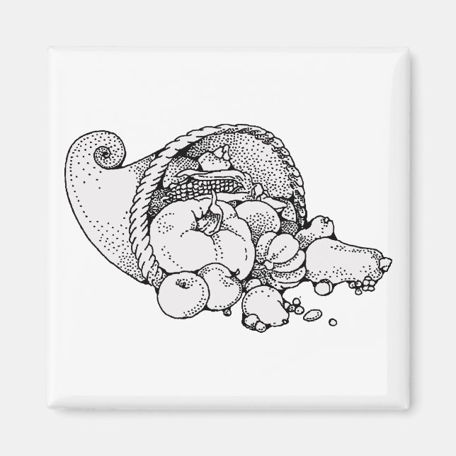 Imán cornucopia (Frente)