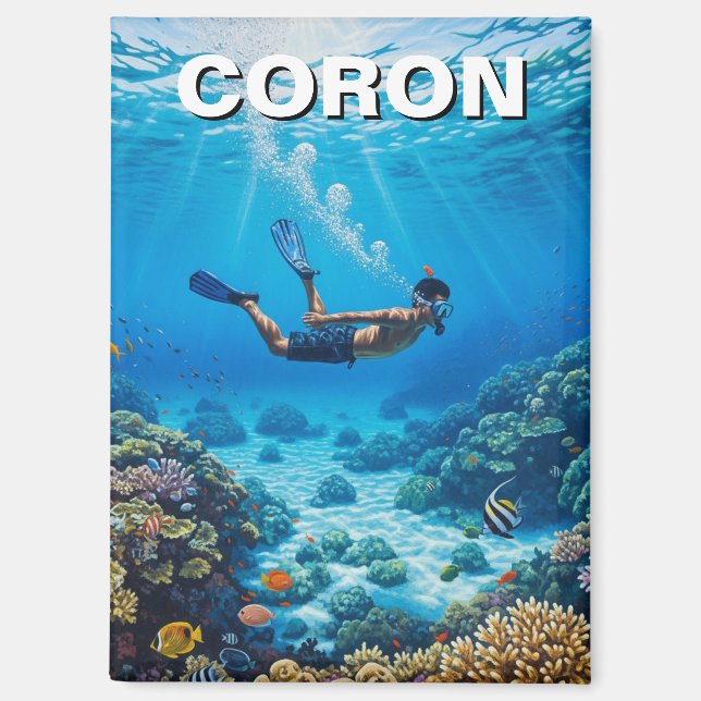 Imán Coron Philippines Diver (Anverso)