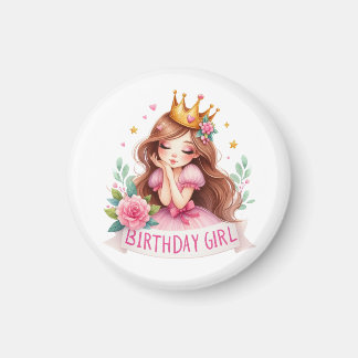 Imán Corona de cumpleaños de princesa