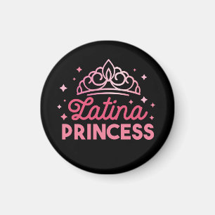 Imán Corona de la princesa latina rosada