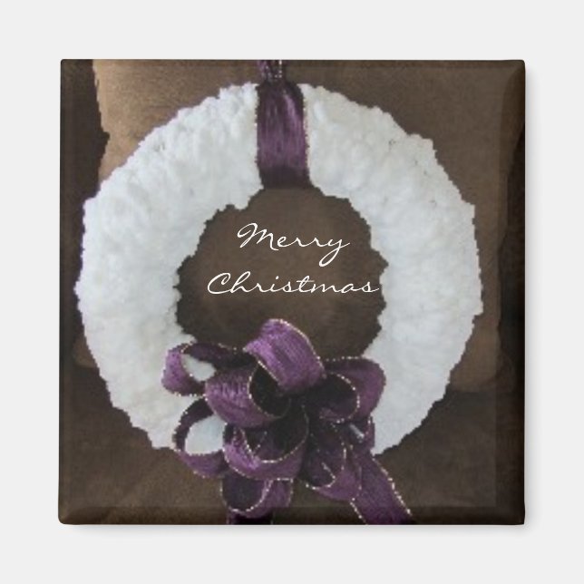 Imán Corona de Navidad (Frente)