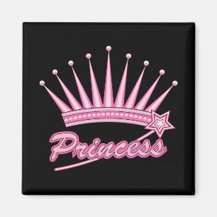 Imán Corona de princesas rosadas