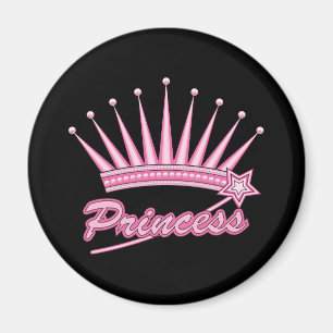Imán Corona de princesas rosadas