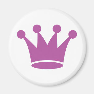 Imán corona rosada de la princesa