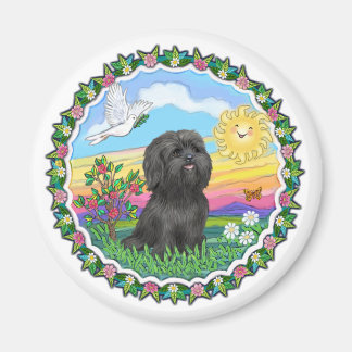 Imán Corona - Shih Tzu negro