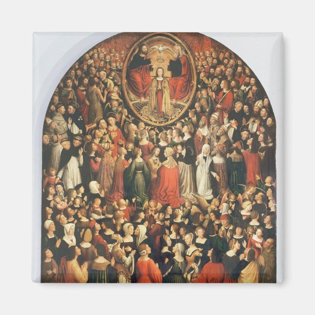 Imán Coronación de la Virgen, 1513 (aceite en el panel) (Frente)