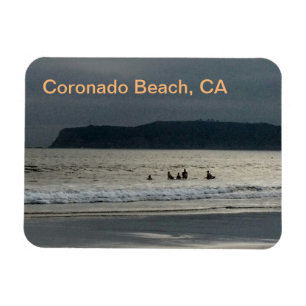 Imán Coronado Beach California Photo Magnet