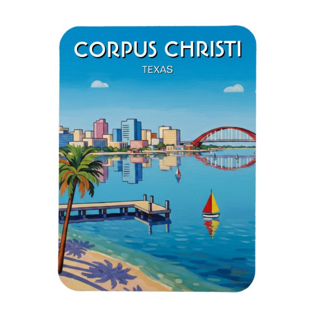 Imán Corpus Christi Texas (Vertical)