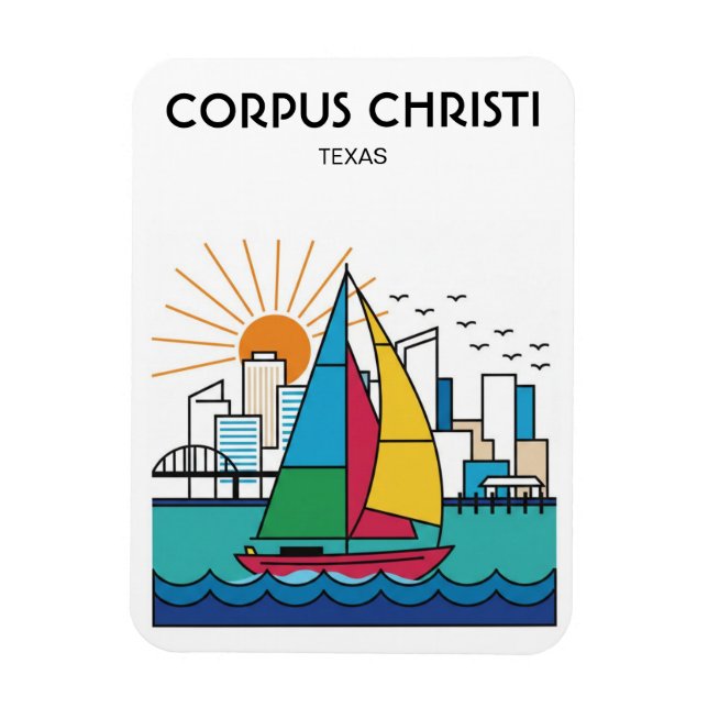 Imán Corpus Christi Texas (Vertical)