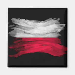 Imán Correa del pincel de la bandera de Polonia, bander