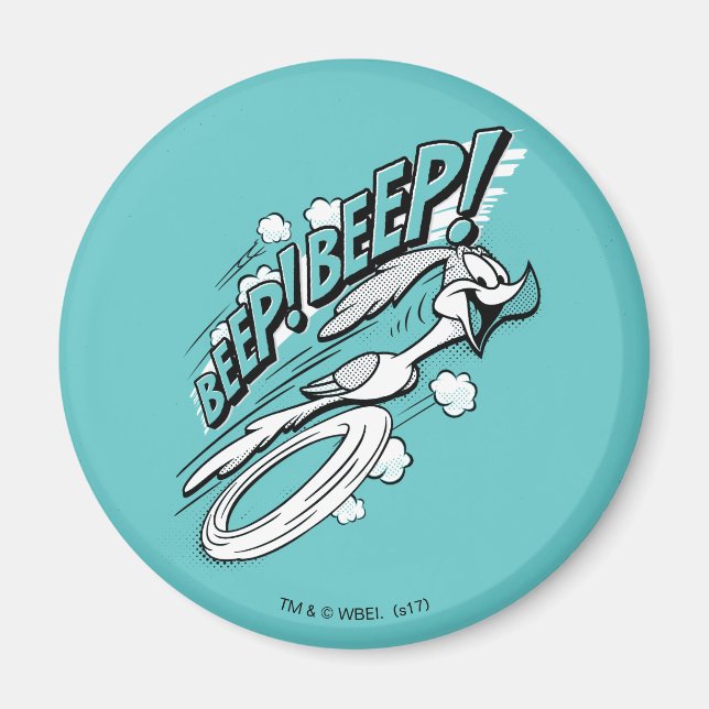 Imán ¡CORRECAMINOS™ BEEP BEEP!™ Semitono (Frente)