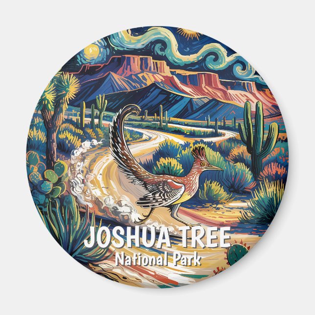 Imán Correcaminos de Joshua Tree Noche de Van Gogh Pers (Frente)