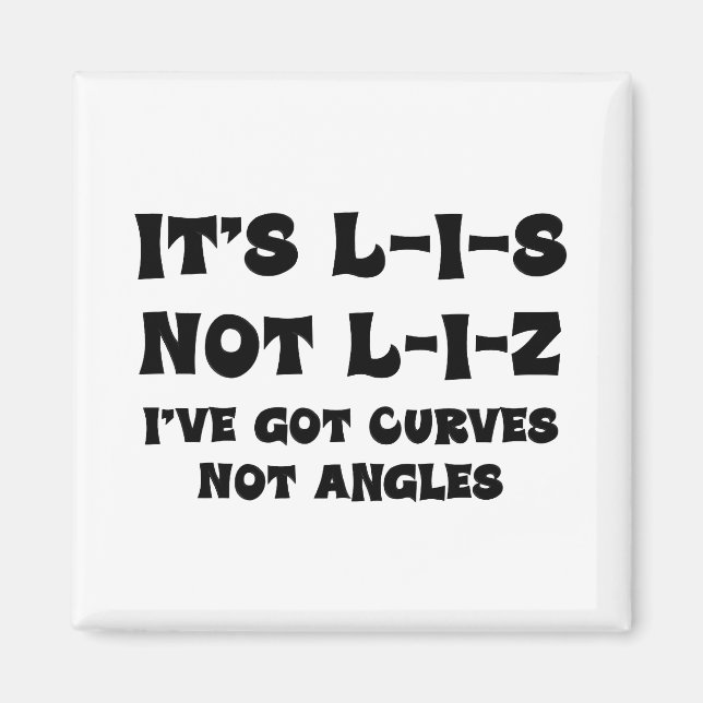 Imán Corrección ortográfica de Lis (Frente)