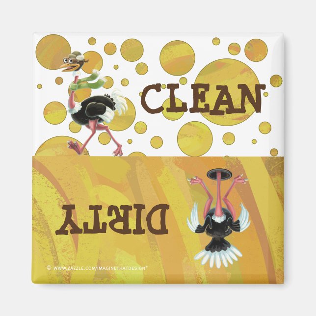 Imán Corredor de avestruz del desierto (Frente)