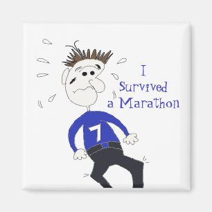 Imán Corredor de Maratón de Dibujos Animados
