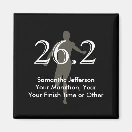 Imán Corredor de maratón personalizado 26.2 Keepsake ne