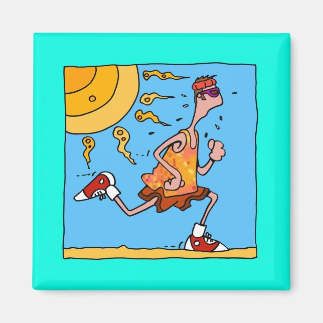 Imán corredor de verano (hombre) (Frente)