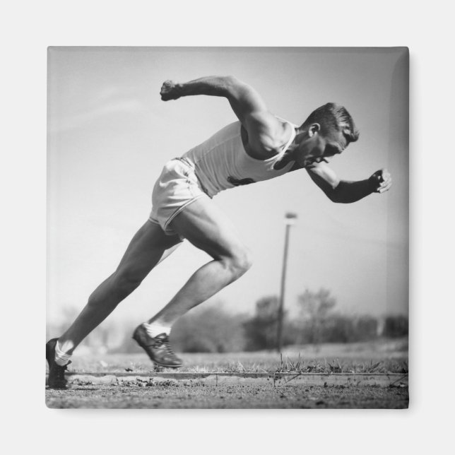 Imán Corredor masculino (Frente)