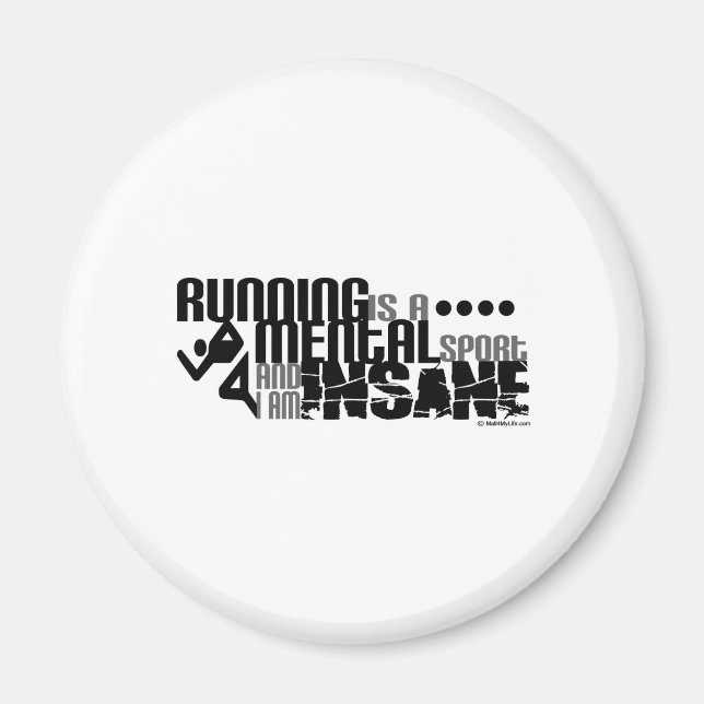 Imán Correr es un deporte mental (Frente)