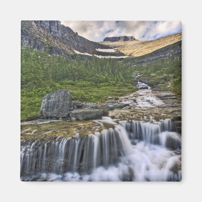 Imán Corriente en cascada, Parque Nacional Glaciar, (Frente)
