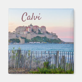 Imán Corsica Calvi Sunset Souvenir