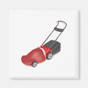 Imán Cortacésped eléctrico rojo