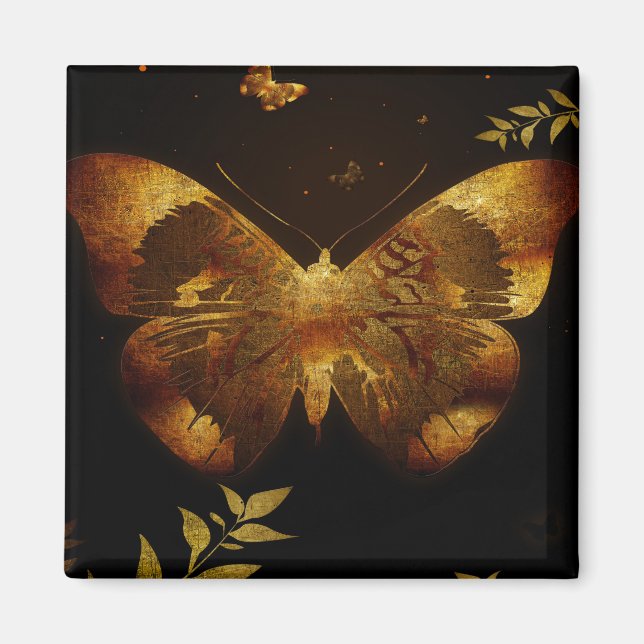 Imán Corte de mariposa de hierro (Frente)