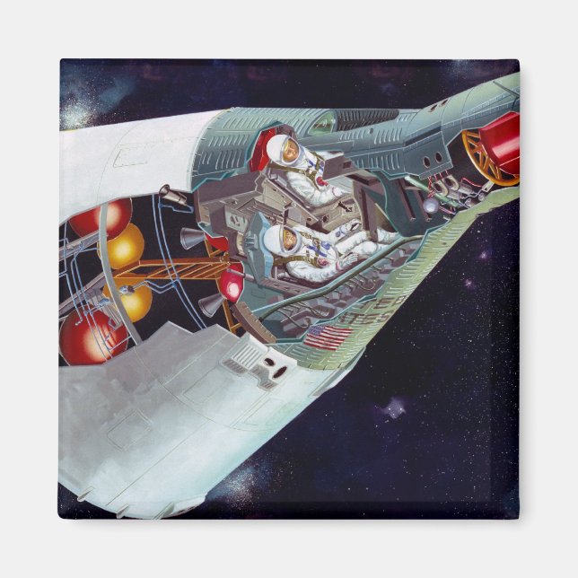 Imán Corte de naves espaciales de Gemini (Frente)