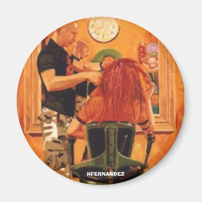 IMÁN CORTE DE PELO MODERNO (Frente)