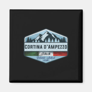 Imán Cortina D Ampezzo Italia Italia Vintage Esquí Esqu