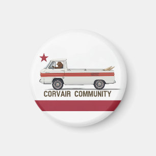 Imán Corvair Community California Rampy Flag