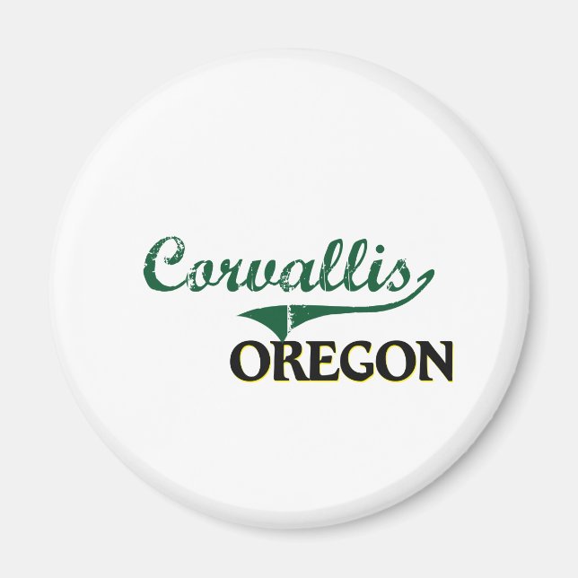 Imán Corvallis Oregon Classic Design (Frente)