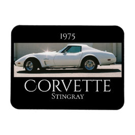 Imán Corvette Brillante Blanco '75