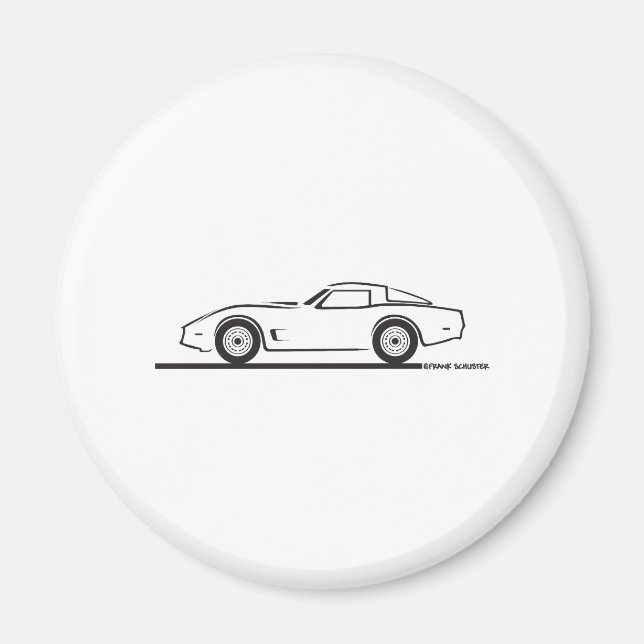 Imán Corvette de Chevrolet 1980-82 (Frente)