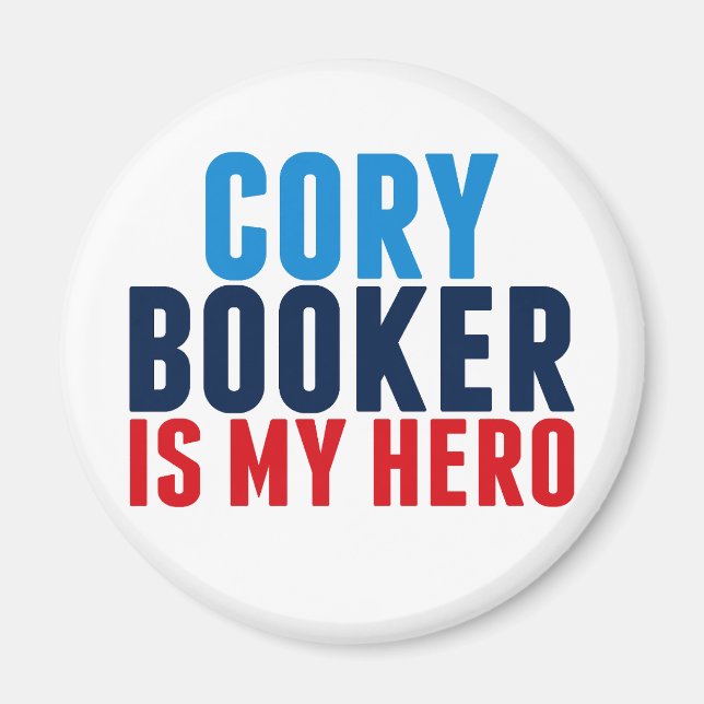 Imán Cory Booker es mi héroe (Frente)