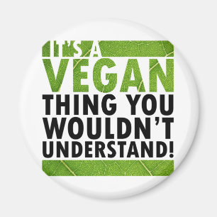 Imán Cosa del vegano