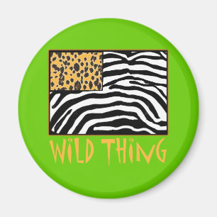 Imán ¡Cosa Salvaje! Diseño de Guay Animal Print