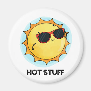 Imán Cosas calientes Divertidas Sun Pun